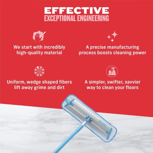 E-Cloth Deep Clean Mop – Lightweight Telescopic Microfibre Mop – Cleans Hard Floors Chemical-Free 6 E-Cloth Deep Clean Mop – Lightweight Telescopic Microfibre Mop – Cleans Hard Floors Chemical-Free