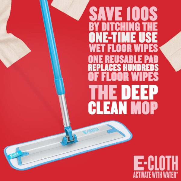 E-Cloth Deep Clean Mop – Lightweight Telescopic Microfibre Mop – Cleans Hard Floors Chemical-Free 8 E-Cloth Deep Clean Mop – Lightweight Telescopic Microfibre Mop – Cleans Hard Floors Chemical-Free