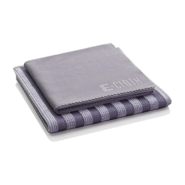 E-Cloth Stainless Steel Cleaning Pack – 2 Cloths for Cleaning & Polishing – Chemical-Free Microfibre