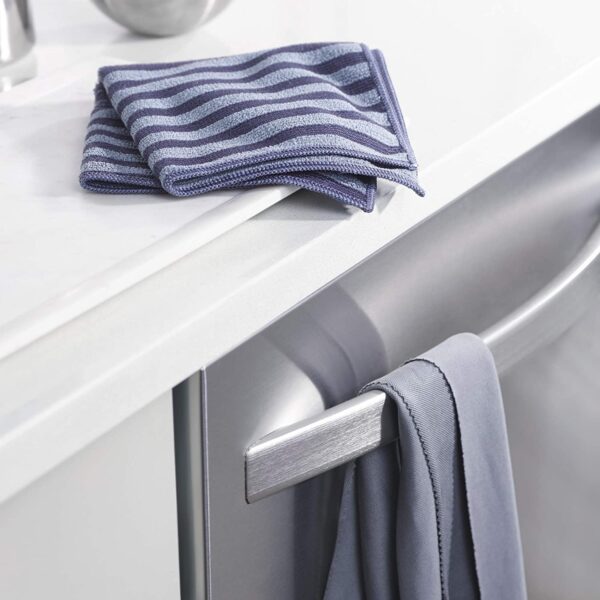 E-Cloth Stainless Steel Cleaning Pack – 2 Cloths for Cleaning & Polishing – Chemical-Free Microfibre