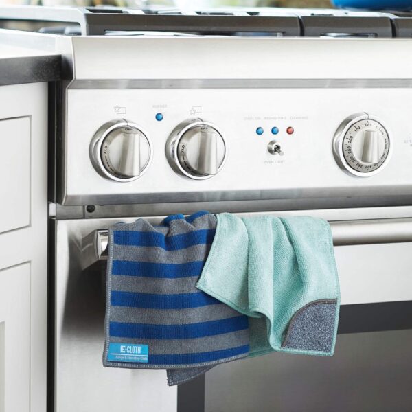 E-Cloth Kitchen Cloths – 2 Pack Microfibre for Deep Cleaning & Polishing – Reusable & Machine Washable