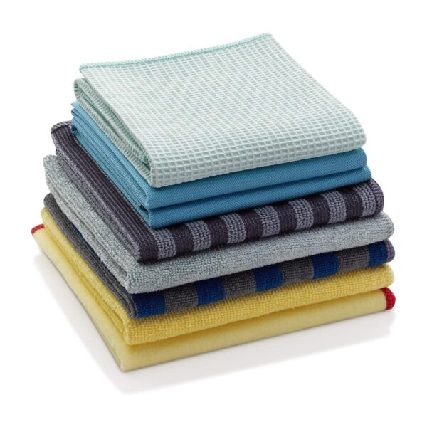 E-Cloth Home Cleaning Set – 8 Microfibre Cloths for Whole Home Cleaning – Just Add Water, No Chemicals