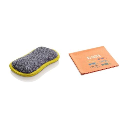 E-Cloth Washing Up Pad & Glasses Cleaning Cloth Set – Chemical-Free Microfiber Kitchen & Eyewear Care