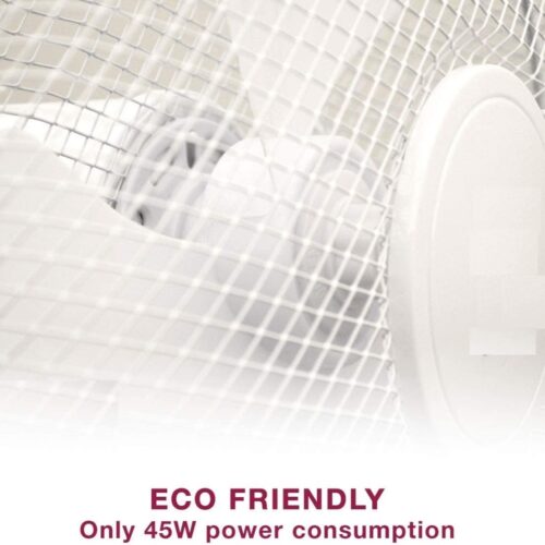 16" White Oscillating Pedestal Fan – Silent Motor, 3 Speed Settings, 70° Tilt & Oscillation – 45W 230V 11 16″ White Oscillating Pedestal Fan – Silent Motor, 3 Speed Settings, 70° Tilt & Oscillation – 45W 230V