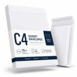 C4 Gusset Envelope – White Manilla A4 (140gsm, 25mm Expanding Width, Peel & Seal Closure) – Durable & Secure Mailing Solution