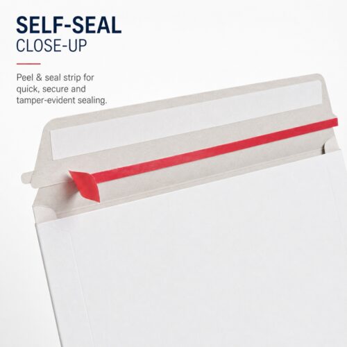 C4 All Board Rigid White Envelopes – Peel & Seal, Stay Flat, Biodegradable, 324x229mm – Durable Mailing Solution
