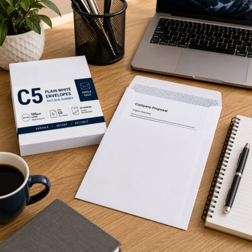 C5 Plain White Envelopes – Self-Seal Gummed, 100gsm, Pocket, No Window – Durable & Secure Mailing Solution 12 C5 Plain White Envelopes – Self-Seal Gummed, 100gsm, Pocket, No Window – Durable & Secure Mailing Solution