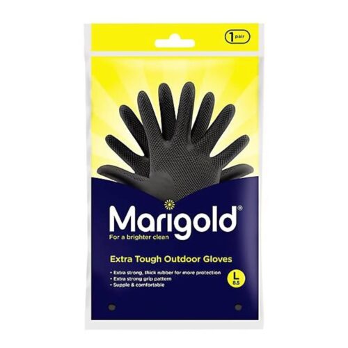 Marigold Extra Tough Outdoor Gloves Large – Thick Rubber with Grip Pattern (30% Recycled Plastic, L 8.5) 6 Marigold Extra Tough Outdoor Gloves Large – Thick Rubber with Grip Pattern (30% Recycled Plastic, L 8.5) - Image 1