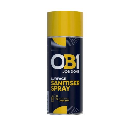 OB1 Surface Sanitiser Spray 70% Alcohol 400 ml – Fast Drying Industrial Disinfectant