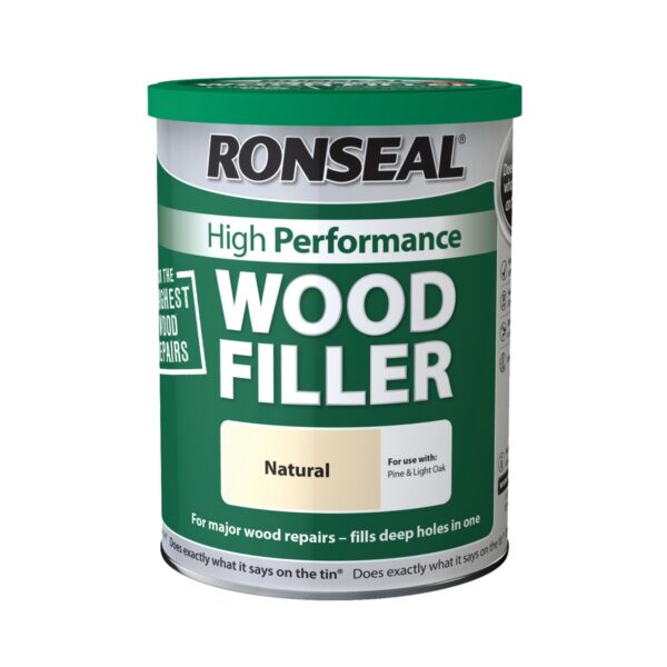 RNS-WFN-1 Ronseal High Performance Wood Filler – Natural (1kg) – Two-Part Epoxy Repair Compound