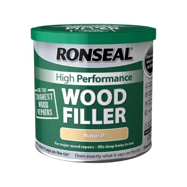 RNS-WFN-3.7 Ronseal High Performance Wood Filler – Natural (3.7kg) – Two-Part Epoxy Repair Compound