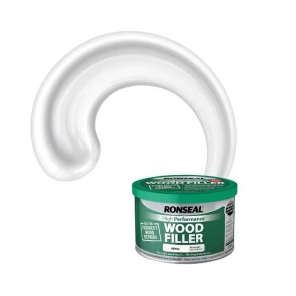 Ronseal High Performance Wood Filler – White (275g) – Two-Part Epoxy Repair Compound 1 RNS WFW 275 2