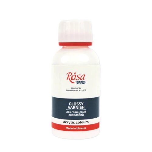 Rosa Studio Acrylic Gloss Varnish 250ml – Water-Based, Quick-Drying, Non-Yellowing Protective Gloss Finish