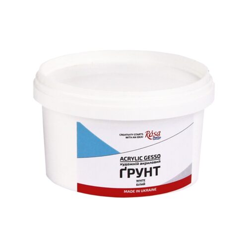 Rosa Studio Acrylic Gesso White 280ml – Opaque, Smooth Consistency Flexible Primer