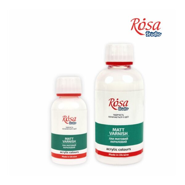 Rosa Studio Acrylic Matte Varnish 250ml – Water-Based, Quick-Drying, Non-Yellowing Protective Matte Finish 1 RSA AMV Multi
