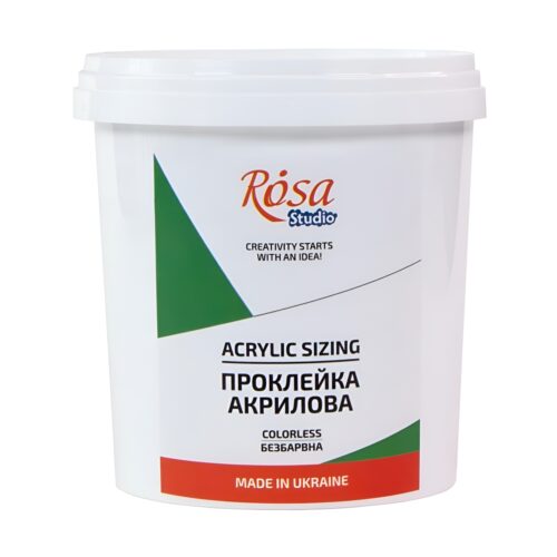Rosa Studio Acrylic Sizing 500ml – Transparent, Elastic Primer for Canvas & Wood