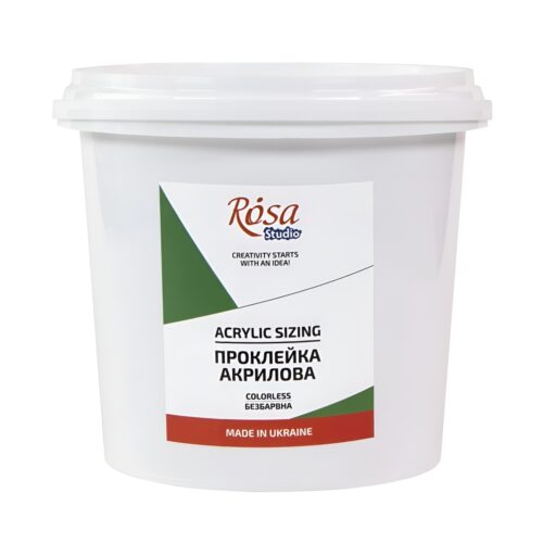Rosa Studio Acrylic Sizing 1000ml – Transparent, Elastic Primer for Canvas & Wood