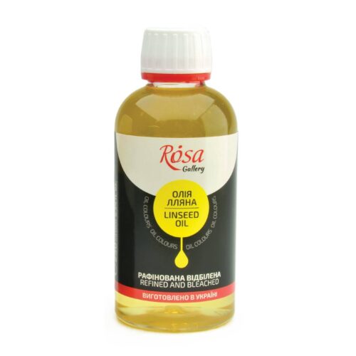 Rosa Gallery Refined & Bleached Linseed Oil 250ml – Slow‑Drying, Flow‑Enhancing, Non‑Yellowing Gloss