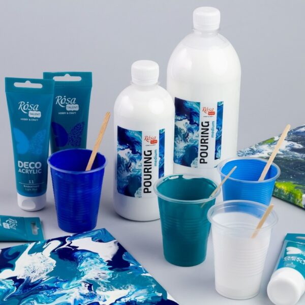 Rosa Talent Pouring Medium for Acrylics 500ml – Fluid Art Medium, Enhances Paint Flow 3 RSA MID 2569 4