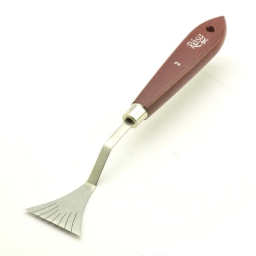 Rosa Palette Knife Spatula No.2 / 3.5cm – Stainless Steel Flexible Blade, Ergonomic Handle