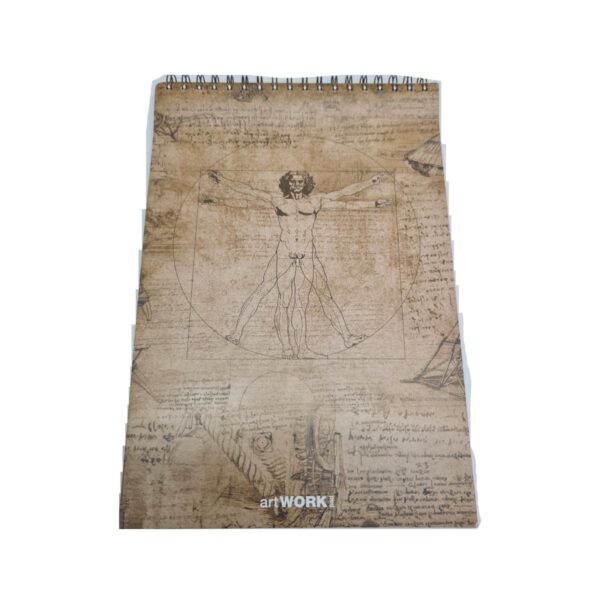 SFX-8504 Stifflex Artist Sketch Pad Lenoardo (80 Sheets, 120g/m2, 22x33cm) – Natural White, Smooth Surface, Microperforated, Premium Paper Made in Italy