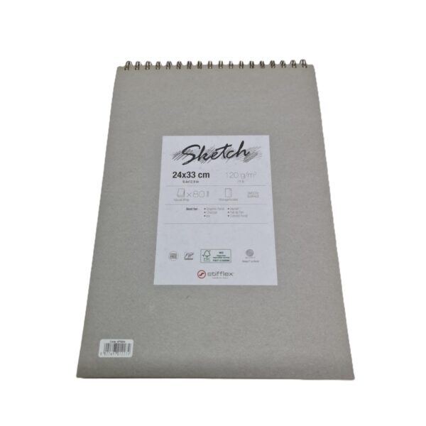Stifflex Artist Sketch Pad Lenoardo (80 Sheets, 120g/m2, 22x33cm) – Natural White, Smooth Surface, Microperforated, Premium Paper Made in Italy 1 Stifflex Artist Sketch Pad Lenoardo (80 Sheets, 120g/m2, 22x33cm) – Natural White, Smooth Surface, Microperforated, Premium Paper Made in Italy