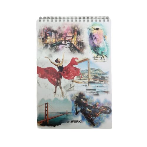 Stifflex Artist Watercolour Paint 1 Painting Paper Pad (20 Sheets, 300g/m2, 22x33cm) – Natural White, Textured Surface, Micro Perforated, Premium Paper Made in Italy
