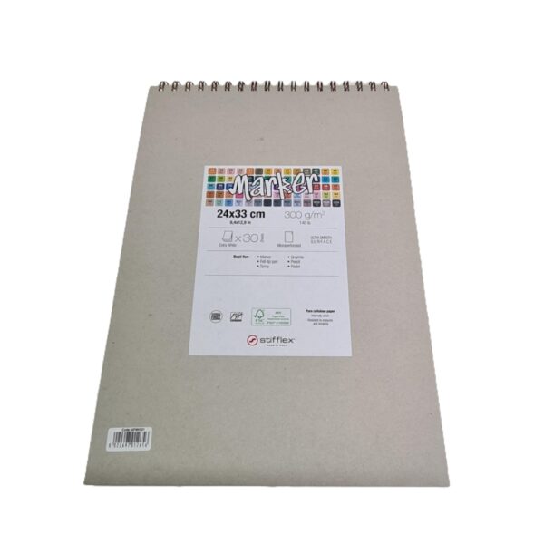 Stifflex Designer Marker Pad Warhol (30 Sheets, 300g/m2) – Extra White, Ultra-Smooth Surface, Premium Paper Made in Italy 2 Stifflex Designer Marker Pad Warhol (30 Sheets, 300g/m2) – Extra White, Ultra-Smooth Surface, Premium Paper Made in Italy