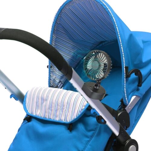 HSD Portable 4" Clip/Desk Fan – USB Rechargeable, 3 Speeds, 6H Run Time - Image 5