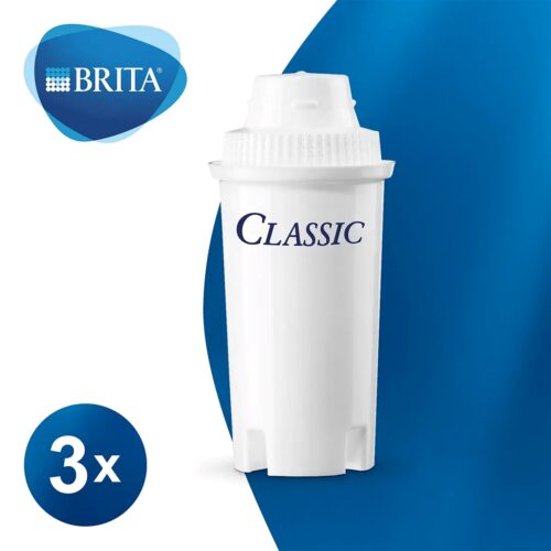 Brita Classic Water Filter Cartridges (3 Pack) – Fits All Classic Jugs – Reduces Chlorine & Limescale
