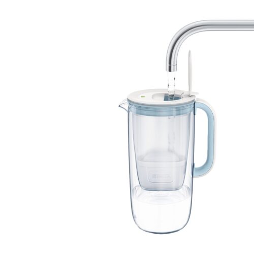 BRITA Glass Water Filter Jug 2.5L (Light Blue) – Includes MAXTRA PRO All-in-1 Cartridge – Premium Borosilicate Glass Design with SmartLight Indicator - Image 2
