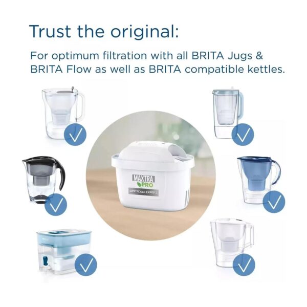 Brita Maxtra Pro Limescale Expert Water Filter Cartridges (Single) – 50% More Limescale Reduction, Chlorine & Metal Removal