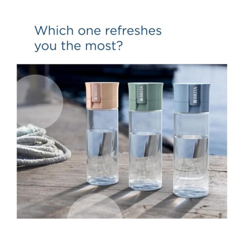 Brita Water Filter Bottle 600ml (Pastel Blue) – Includes 2 MicroDisc Filters – Clean & Refreshing Water On-the-Go - Image 7