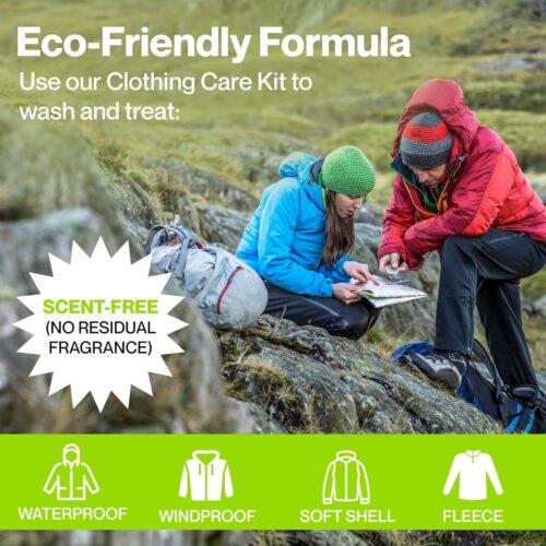 Grangers Clothing Care Kit – Cleans, Refreshes & Reproofs Outdoor & Sportswear, PFC‑Free 12 Grangers Clothing Care Kit – Cleans, Refreshes & Reproofs Outdoor & Sportswear, PFC‑Free
