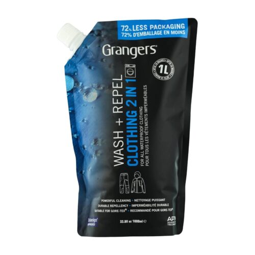 Grangers Wash + Repel 2‑in‑1 1000ml – Powerful Cleaner & Durable Water Repellent for Technical Clothing