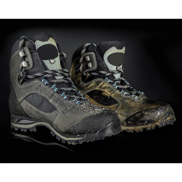 Grangers Footwear Care Kit (Black, 4pc) – Cleaner, Repel Plus, Odour Eliminator & Brush