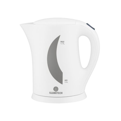 1.7L Cordless Electric Kettle (Black/White) – 2200W Rapid Boil, Auto Shut-Off & Boil-Dry Protection (UK Plug)