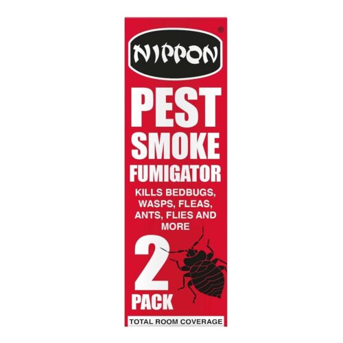 Nippon Pest Smoke Generator – 2 Pack Insect Fumigator for Rooms, Lofts & Indoor Areas