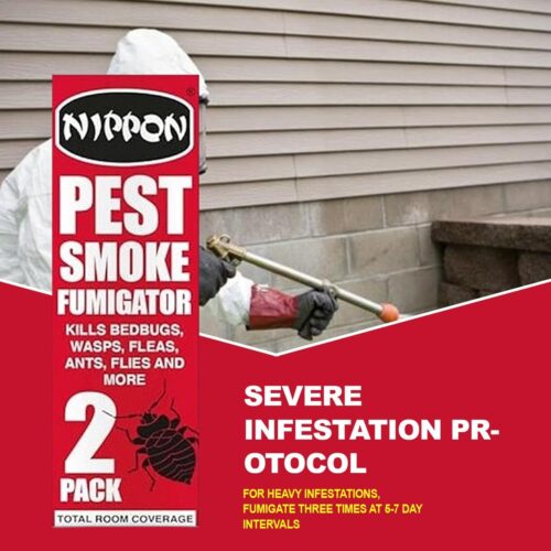 Nippon Pest Smoke Generator – 2 Pack Insect Fumigator for Rooms, Lofts & Indoor Areas