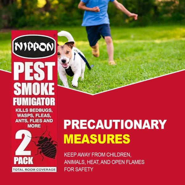 Nippon Pest Smoke Generator – 2 Pack Insect Fumigator for Rooms, Lofts & Indoor Areas