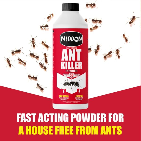 Nippon Ant Killer Powder – 500g Fast-Acting Indoor & Outdoor Ant Control 1 Nippon Ant Killer Powder – 150g Fast-Acting Indoor & Outdoor Ant Control