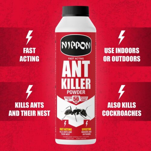Nippon Ant Killer Powder – 400g (300g + 33% Extra Free) Fast-Acting Indoor & Outdoor Ant Control 6 Nippon Ant Killer Powder – 150g Fast-Acting Indoor & Outdoor Ant Control