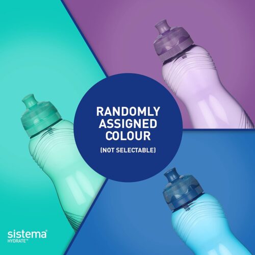 Sistema Twist 'n' Sip Squeeze Sports Water Bottle (600ml, Blue) – Leakproof, BPA-Free & Recyclable - Image 4