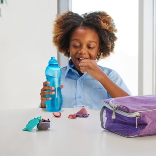 Sistema Twist 'n' Sip Squeeze Sports Water Bottle (600ml, Blue) – Leakproof, BPA-Free & Recyclable - Image 8