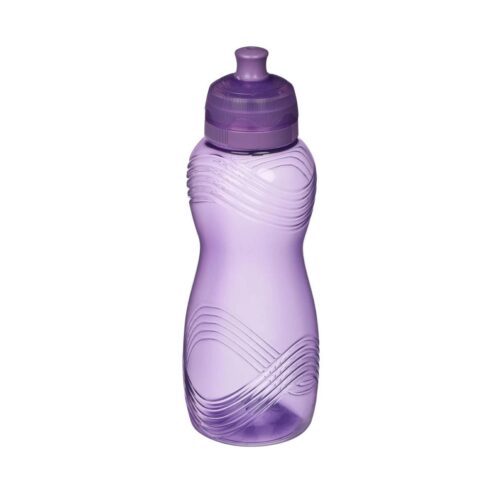 Sistema Twist 'n' Sip Squeeze Sports Water Bottle (600ml, Pruple) – Leakproof, BPA-Free & Recyclable - Image 3