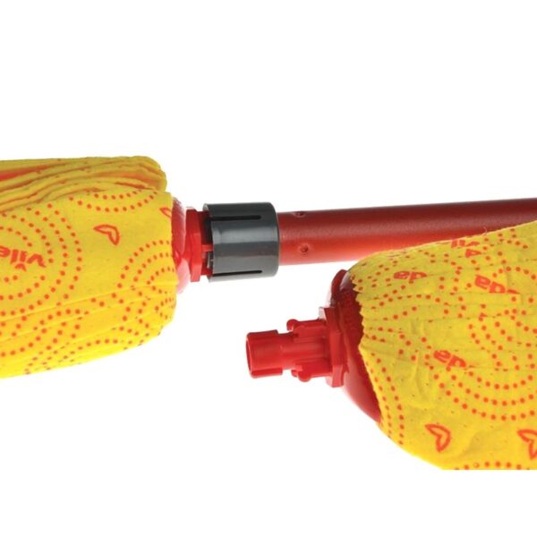 Vileda SuperMocio Soft Mop & Handle + Yellow Refill – 30% Microfibre Lemon Head, Easy-Click, Safe for Delicate Floors 4 Vileda SuperMocio Soft Mop & Handle + Yellow Refill – 30% Microfibre Lemon Head, Easy-Click, Safe for Delicate Floors