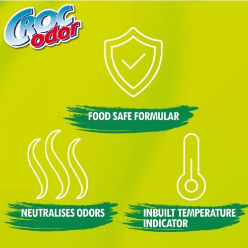 Croc Odor Fridge Deodoriser XL 140g – Natural Seaweed Gel Neutraliser & Odour Absorber with Temperature Indicator 8 Croc Odor Fridge Deodoriser XL 140g – Natural Seaweed Gel Neutraliser & Odour Absorber with Temperature Indicator
