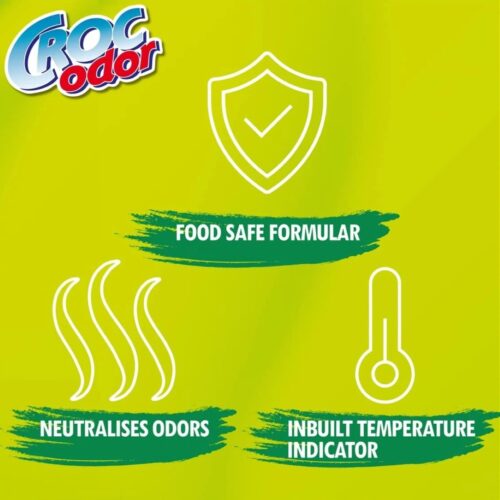Croc Odor Fridge Deodoriser Twin Pack 2 x 33g – Natural Odour Neutraliser with Temperature Indicator 8 Croc Odor Fridge Deodoriser Twin Pack 2 x 33g – Natural Odour Neutraliser with Temperature Indicator