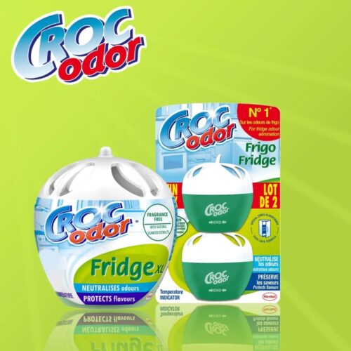 Croc Odor Fridge Deodoriser Twin Pack 2 x 33g – Natural Odour Neutraliser with Temperature Indicator 9 Croc Odor Fridge Deodoriser Twin Pack 2 x 33g – Natural Odour Neutraliser with Temperature Indicator