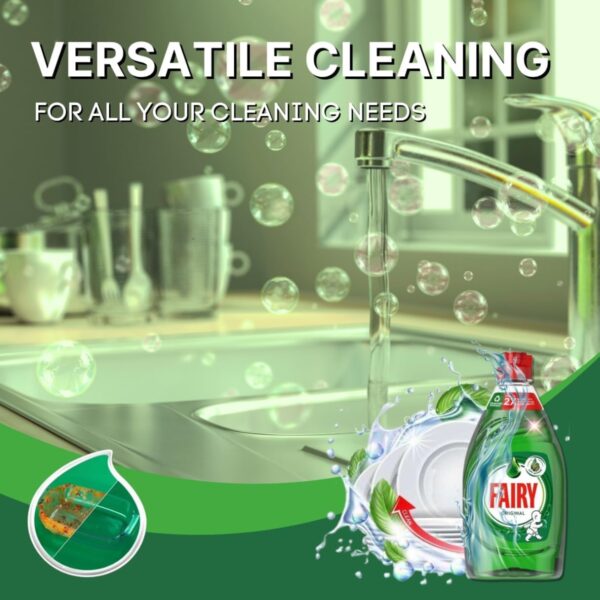 Fairy Original Washing Up Liquid 320 ml – Concentrated Dish Cleaning Liquid, Cuts Grease, Long-Lasting Suds